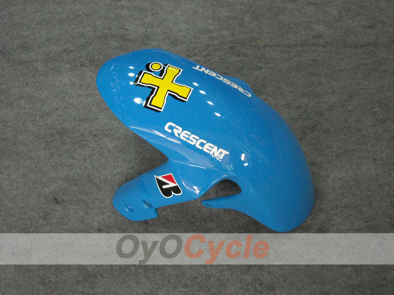 Einspritzverkleidungssatz für 06-07 GSX R600 - Gelb, Blau - MOTUL, Rizla+ #OYO87901598