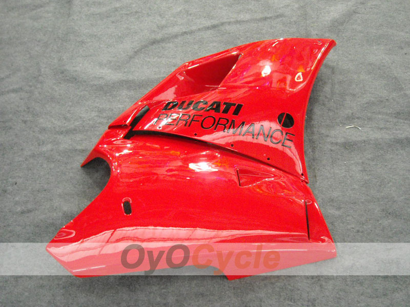 Einspritzverkleidungs-Kit für Ducati 996, Baujahr 99-02 - Rot, Weiß - Werksstil #OYO87902199