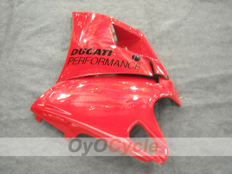 Einspritzverkleidungs-Kit für Ducati 996, Baujahr 99-02 - Rot, Weiß - Werksstil #OYO87902199