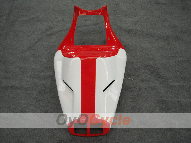 Einspritzverkleidungs-Kit für Ducati 996, Baujahr 99-02 - Rot, Weiß - Werksstil #OYO87902199