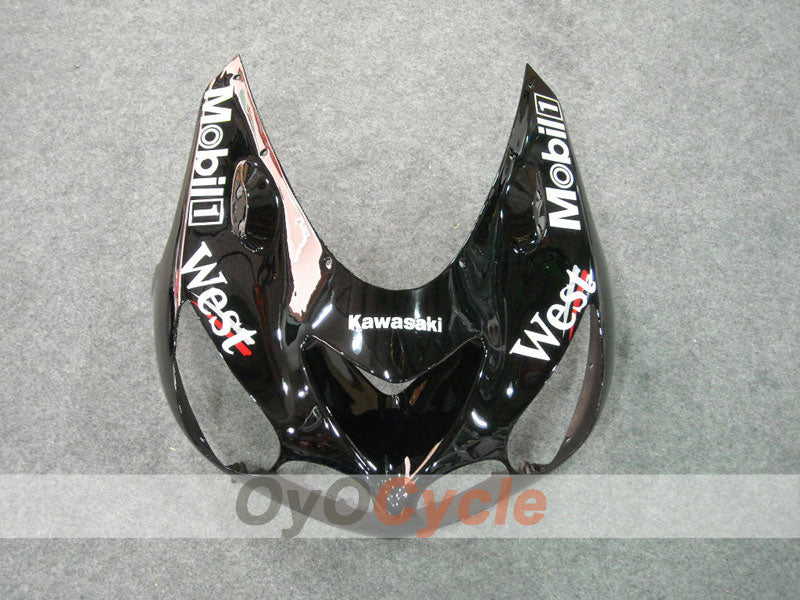 Spritzguss-Verkleidungssatz für 06-11 NINJA ZX-14R - Schwarz - West #OYO87902024