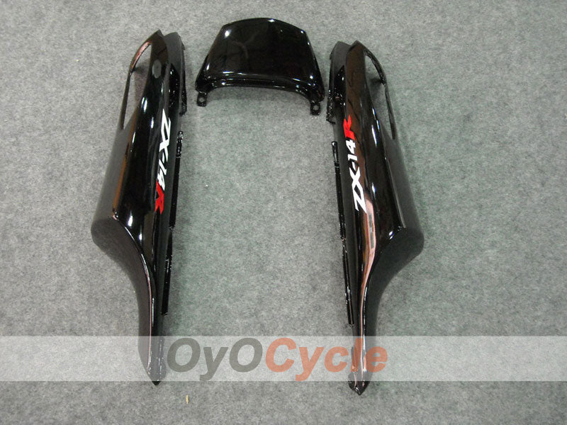 Spritzguss-Verkleidungssatz für 06-11 NINJA ZX-14R - Schwarz - West #OYO87902024