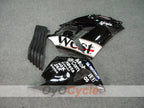 Spritzguss-Verkleidungssatz für 06-11 NINJA ZX-14R - Schwarz - West #OYO87902024