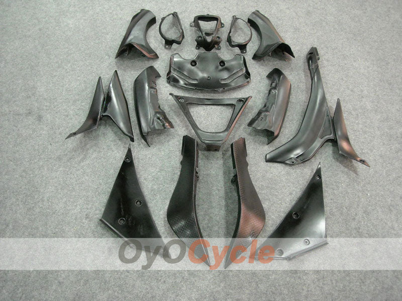 Spritzguss-Verkleidungssatz für 07-08 NINJA ZX-6R - Rot, Schwarz - Flame #OYO87901934
