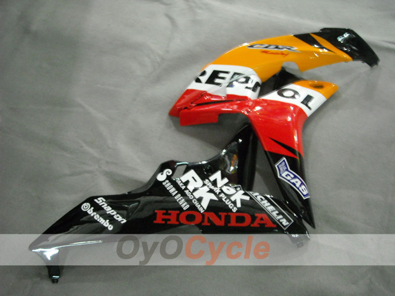 Einspritzverkleidungssatz für 07-08 CBR600RR - Orange, Schwarz - Repsol #OYO87900428 Zweitbild