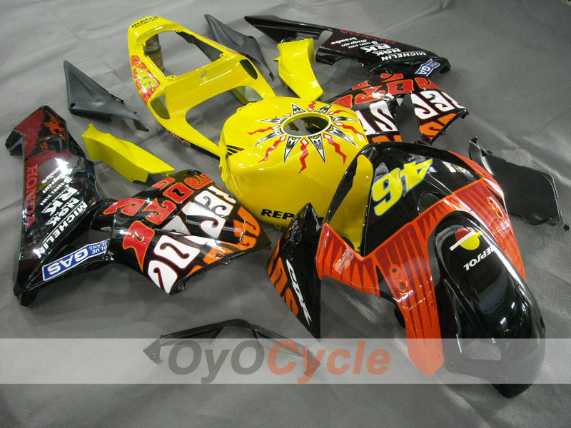 Verkleidungssatz für Einspritzung für CBR600RR 05-06 - Gelb, Blau - MICHELIN, RK, Repsol #OYO87900330 Zweitbild