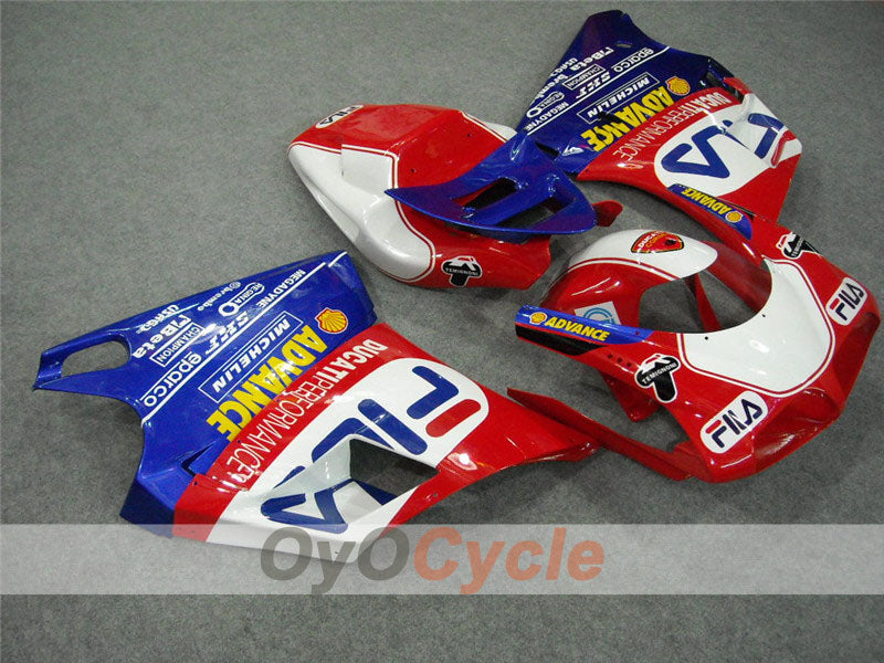 Einspritzverkleidungssatz für Ducati 998, Baujahr 02-04 - Rot, Blau - FILA #OYO87902286 Hauptbild