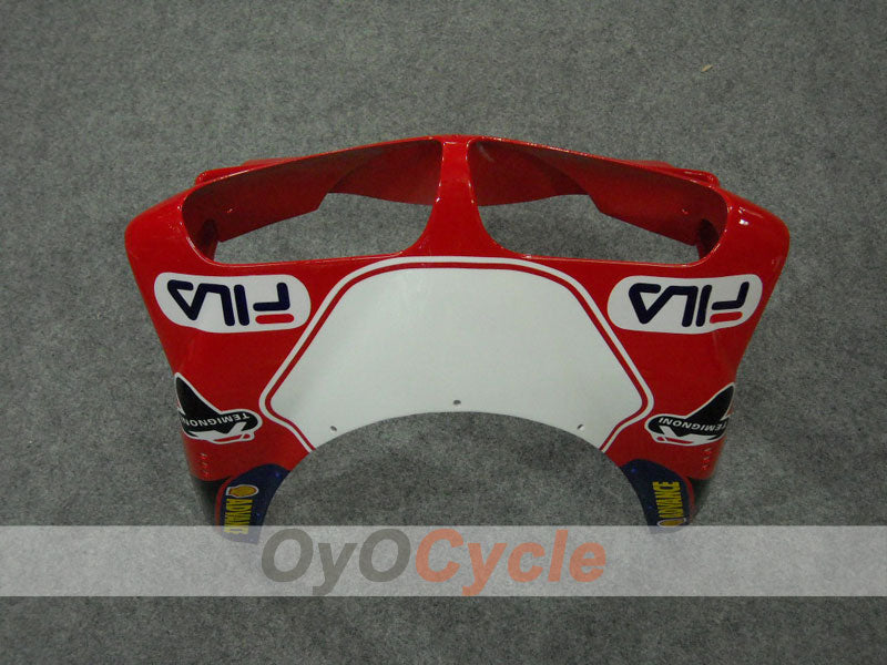 Einspritzverkleidungssatz für Ducati 996, 99-02 - Rot, Blau - FILA #OYO87902217