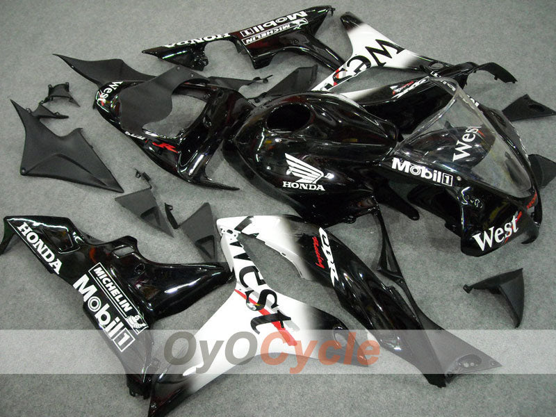 Einspritzverkleidungssatz für CBR600RR 07-08 - Weiß, Schwarz - West #OYO87900440 Zweitbild