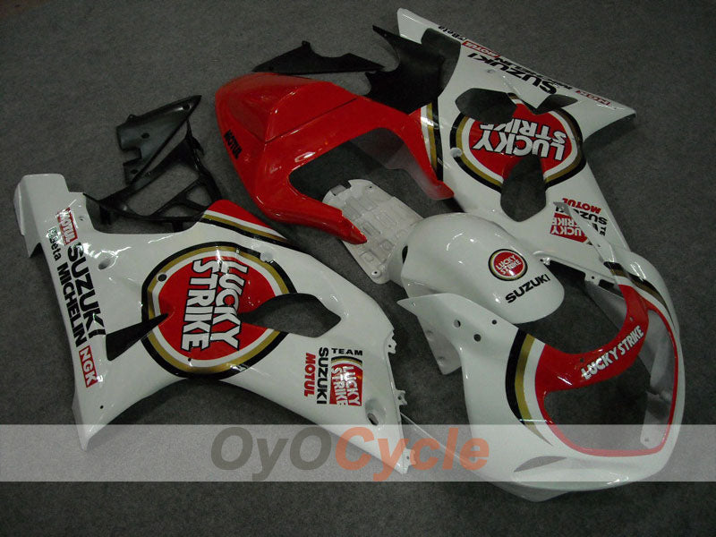 Einspritz-Verkleidungskit für GSX R600 01-03 - Rot, Weiß - Lucky Strike #OYO87901053 Zweitbild