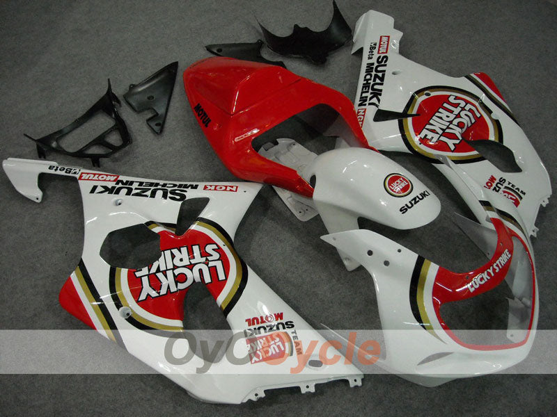 Einspritz-Verkleidungskit für GSX R750 00-03 - Rot, Weiß - Lucky Strike #OYO87901058 Zweitbild