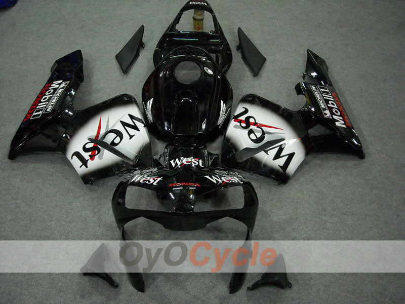 Einspritzverkleidungskit für CBR600RR 03-04 - Weiß, Schwarz - West #OYO87902557 Zweitbild