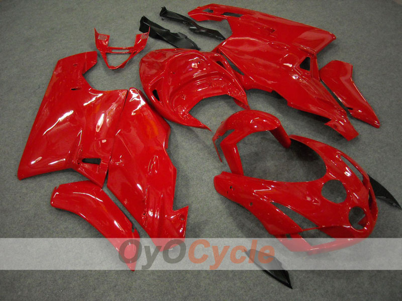 Verkleidungssatz für 03-04 Ducati 749 - Rot, Schwarz - Werksdesign #OYO87902116 Hauptbild