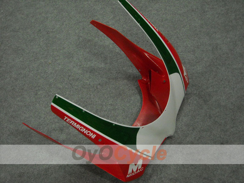 Einspritzverkleidungs-Kit für 94-02 Ducati 748 - Rot, Weiß - INFO STRADA #OYO87902067
