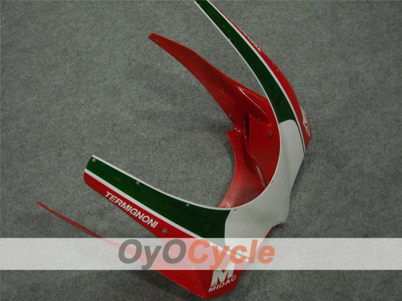 Einspritz-Verkleidungssatz für Ducati 998, Baujahr 02-04 - Rot, Weiß - INFO STRADA #OYO87902295