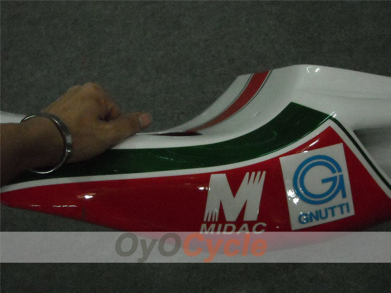 Einspritz-Verkleidungssatz für Ducati 998, Baujahr 02-04 - Rot, Weiß - INFO STRADA #OYO87902295