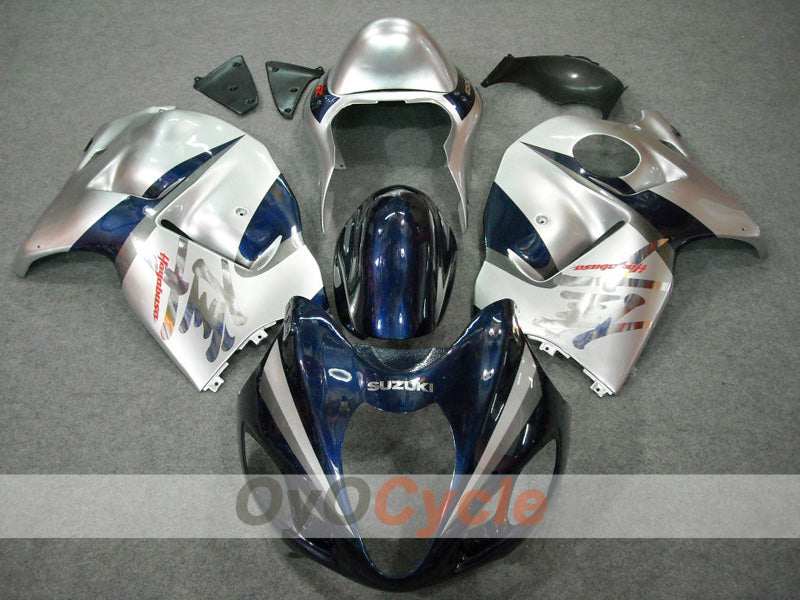Einspritz-Verkleidungssatz für 99-07 GSXR1300 Hayabusa - Blau, Silber - Werksstil #OYO87902886 Zweitbild