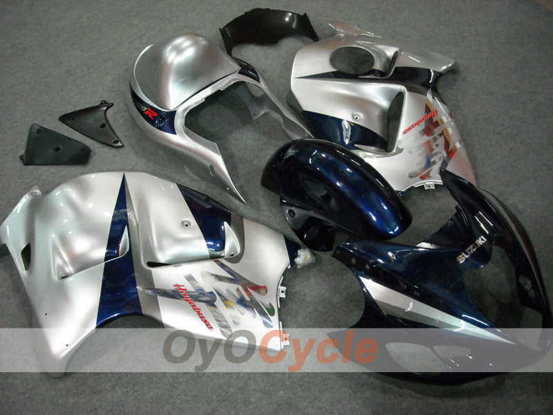 Einspritz-Verkleidungssatz für 99-07 GSXR1300 Hayabusa - Blau, Silber - Werksstil #OYO87902886 Hauptbild