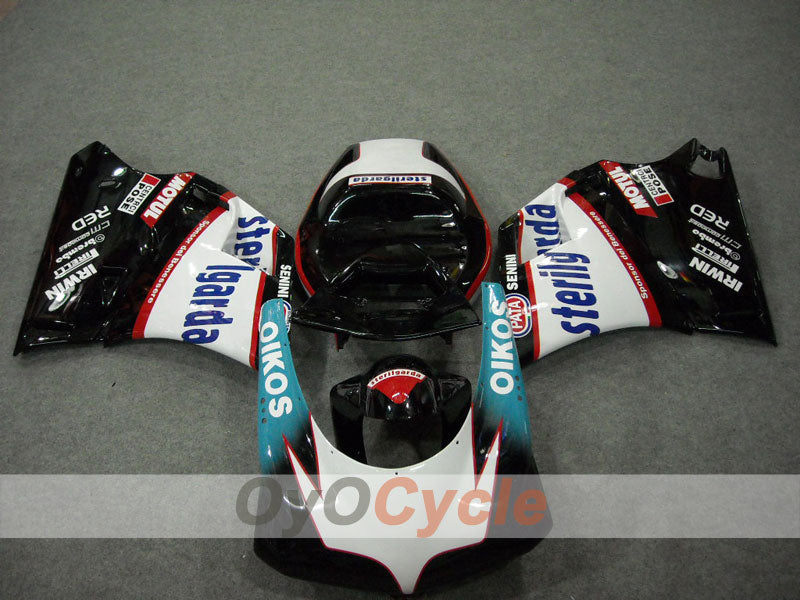 Verkleidungssatz für Einspritzermodelle der Ducati 998, 02-04 - Weiß, Schwarz - Sterilgarda #OYO87902307