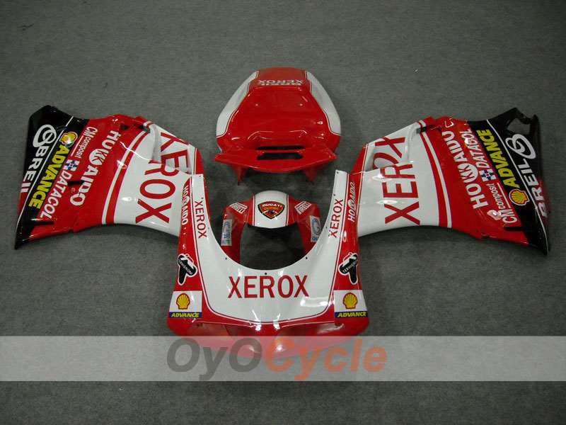 Einspritz-Verkleidungssatz für Ducati 998, Baujahr 02-04 - Rot, Weiß - Xerox #OYO87902312