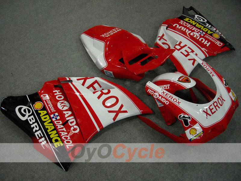 Einspritz-Verkleidungssatz für Ducati 998, Baujahr 02-04 - Rot, Weiß - Xerox #OYO87902312 Hauptbild