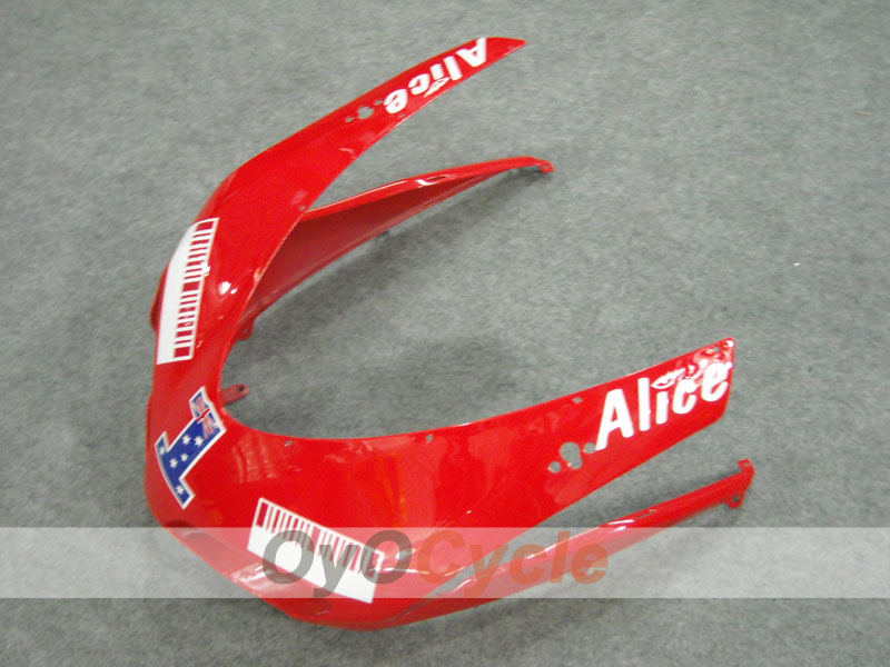 Einspritz-Verkleidungssatz für Ducati 1198, Baujahr 09-11 - Rot, Schwarz - Alice #OYO87902326