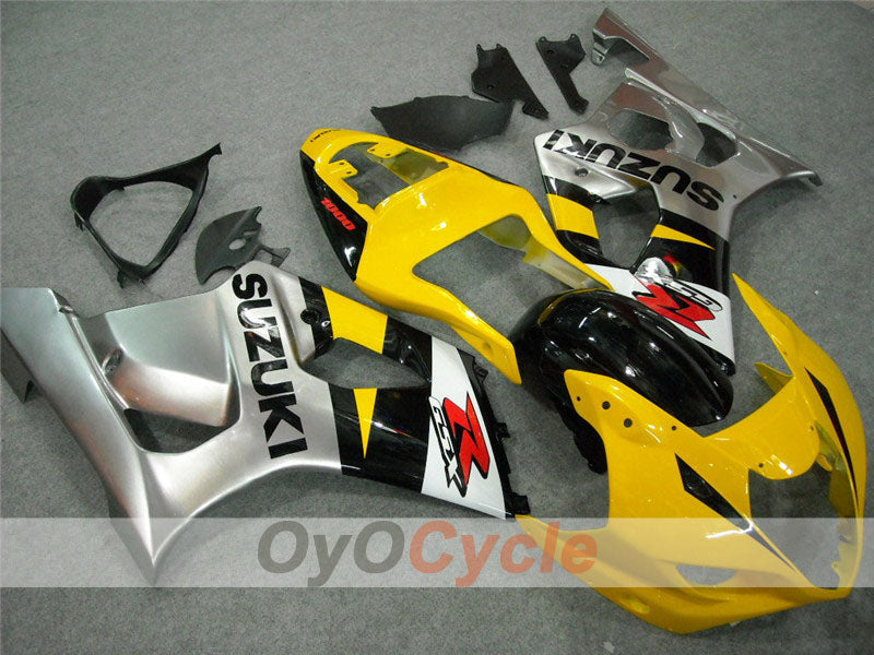 Spritzverkleidungssatz für 03-04 GSX R1000 - Gelb, Silber - Werksstil #OYO87901848 Zweitbild