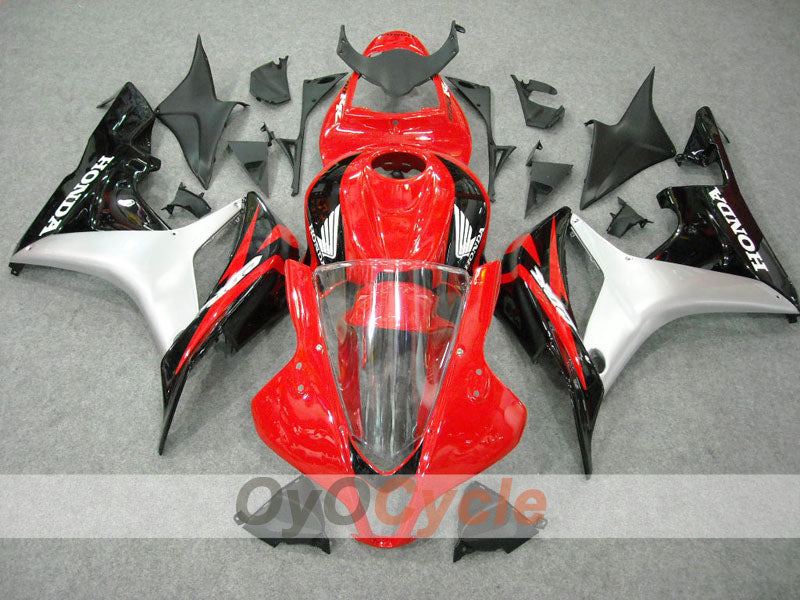 Verkleidungssatz für Einspritzanlage für CBR600RR 07-08 - Rot, Schwarz - Werksdesign #OYO87900387 Hauptbild