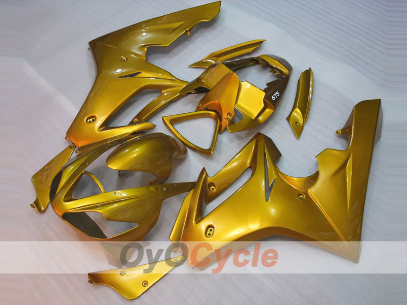 Einspritzverkleidungssatz für Triumph Daytona 675 06-08 - Gold - Werksdesign #OYO87903146 Hauptbild