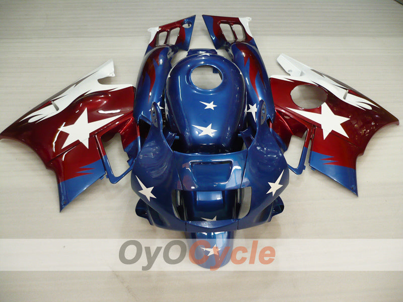 Verkleidungssatz für 91-94 Honda CBR600 F2 - Rot, Blau - Werksdesign #OYO87903072