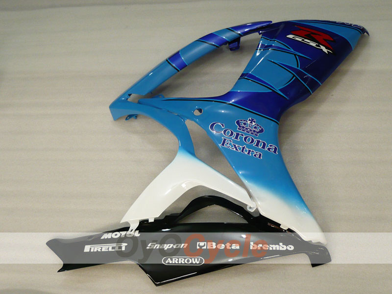 Einspritz-Verkleidungssatz für GSX R600 06-07 - Blau, Schwarz - Corona, MOTUL #OYO87901427
