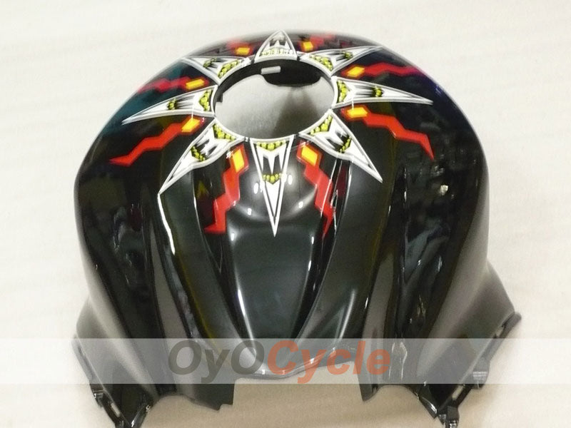 Einspritz-Verkleidungskit für CBR600RR 09-12 - Orange, Schwarz - Rossi #OYO87900461