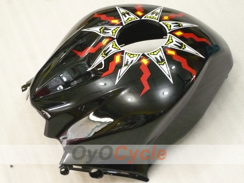 Einspritz-Verkleidungskit für CBR600RR 09-12 - Orange, Schwarz - Rossi #OYO87900461