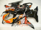 Einspritz-Verkleidungskit für CBR600RR 09-12 - Orange, Schwarz - Rossi #OYO87900461