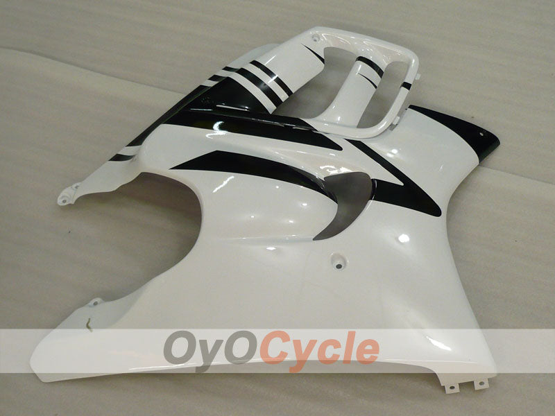 Verkleidungssatz für Einspritzermodelle der CBR600F3 97-98 - Weiß, Schwarz - Werksdesign #OYO87900058