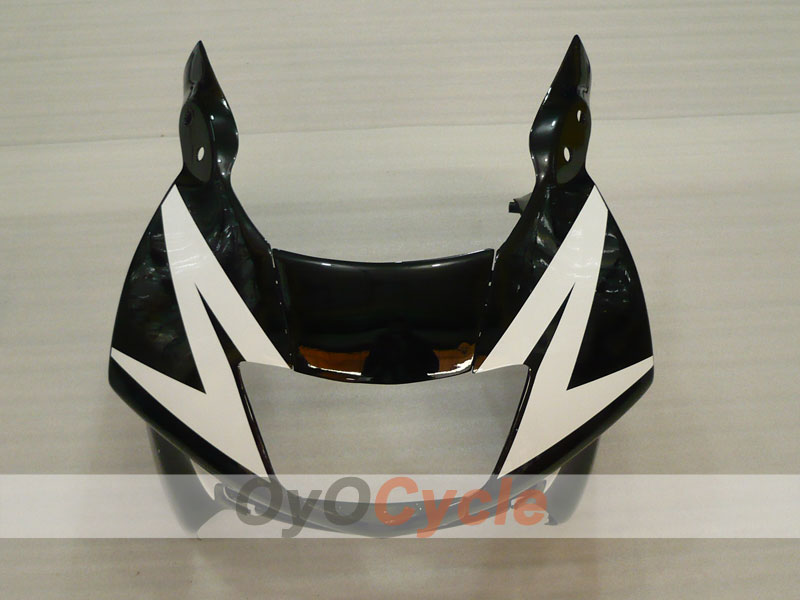 Verkleidungssatz für Einspritzermodelle der CBR600F3 97-98 - Weiß, Schwarz - Werksdesign #OYO87900058