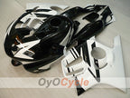 Verkleidungssatz für Einspritzermodelle der CBR600F3 97-98 - Weiß, Schwarz - Werksdesign #OYO87900058