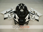 Verkleidungssatz für Einspritzermodelle der CBR600F3 97-98 - Weiß, Schwarz - Werksdesign #OYO87900058