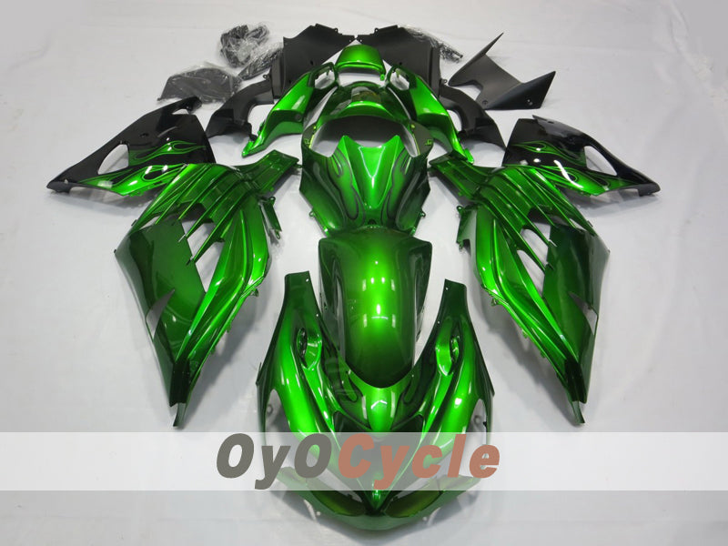 Spritzguss-Verkleidungssatz für 12-25 NINJA ZX-14R - Grün - Flamme #OYO87914624 Zweitbild