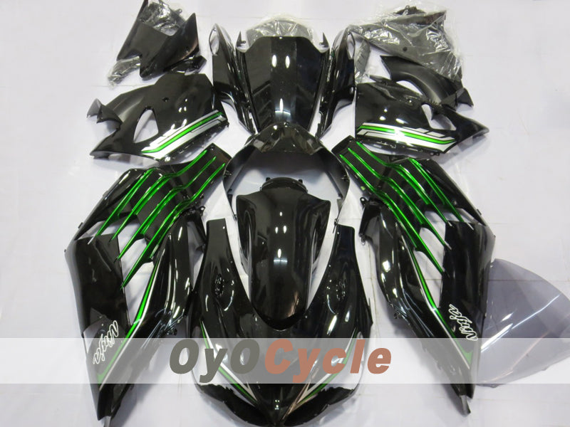 Spritzguss-Verkleidungssatz für 12-25 NINJA ZX-14R - Grün, Schwarz - Andere #OYO87914621 Hauptbild