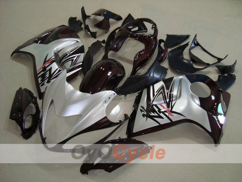 Einspritz-Verkleidungssatz für 08-20 GSXR1300 Hayabusa - Schwarz, Silber - Werksstil #OYO87902654