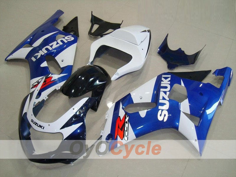 Spritzguss-Verkleidungssatz für 01-03 GSX R600 - Blau, Weiß - Werksstil #OYO87901089 Hauptbild