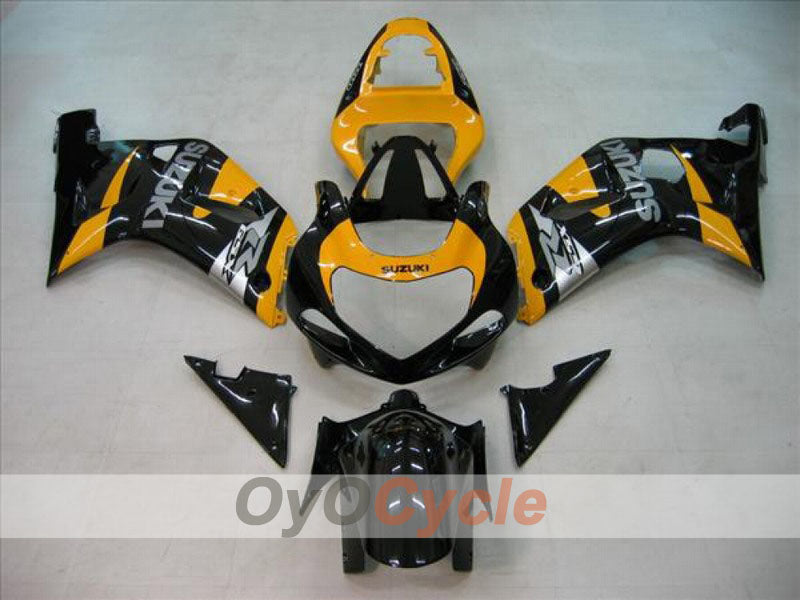 Spritzguss-Verkleidungssatz für 00-03 GSX R750 - Gelb, Schwarz - Werksstil #OYO87901096 Hauptbild