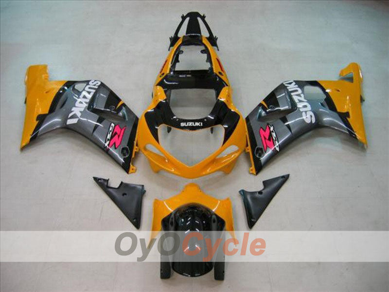 Spritzguss-Verkleidungssatz für 01-03 GSX R600 - Gelb, Schwarz - Werksstil #OYO87901093 Hauptbild