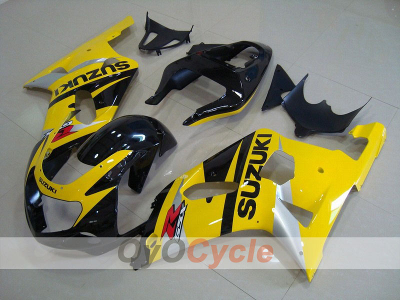 Spritzguss-Verkleidungssatz für 01-03 GSX R600 - Gelb, Schwarz - Werksstil #OYO87901098 Hauptbild