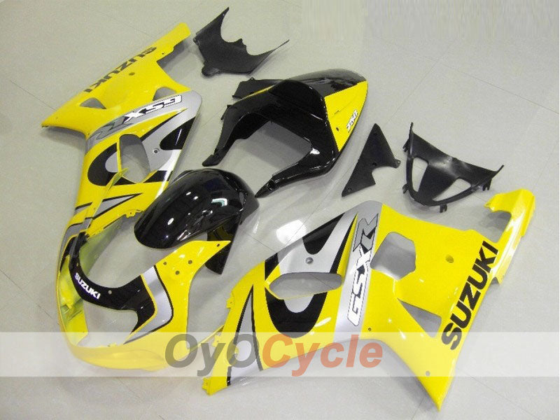 Einspritz-Verkleidungssatz für GSX R750 00-03 - Gelb, Schwarz - Werksstil #OYO87901103 Hauptbild