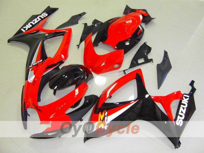 Verkleidungssatz für Einspritzermodelle 06-07 GSX R750 - Rot, Schwarz - Werksstil #OYO87901322 Hauptbild