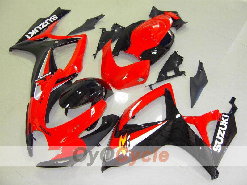 Einspritzverkleidungssatz für 06-07 GSX R600 - Rot, Schwarz - Werksstil #OYO87901553 Hauptbild