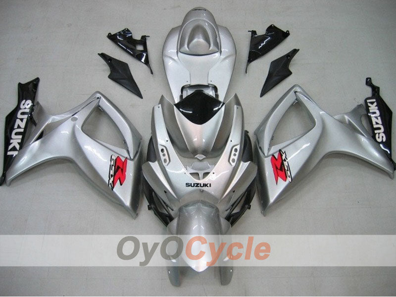 Verkleidungssatz für Einspritzermodelle 06-07 GSX R750 - Schwarz, Silber - Werksstil #OYO87901323 Hauptbild