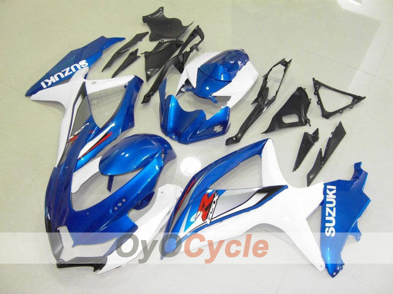 Einspritz-Verkleidungssatz für 08-10 GSX R600 - Blau, Weiß - Werksstil #OYO87901651 Hauptbild